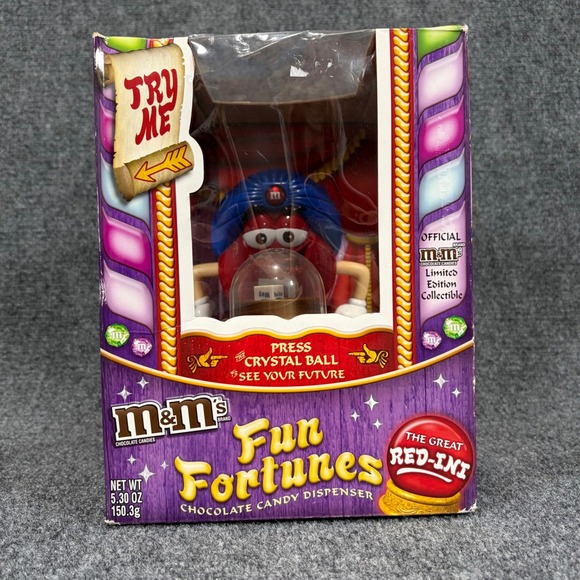 M&M'S Other - M&Ms Fun Fortunes The Great Red-Ini Candy Dispenser Limited Edition Collectible